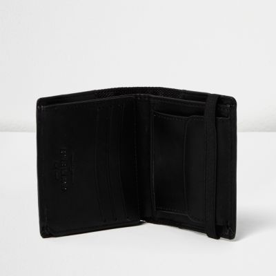 Black elastic fold out wallet